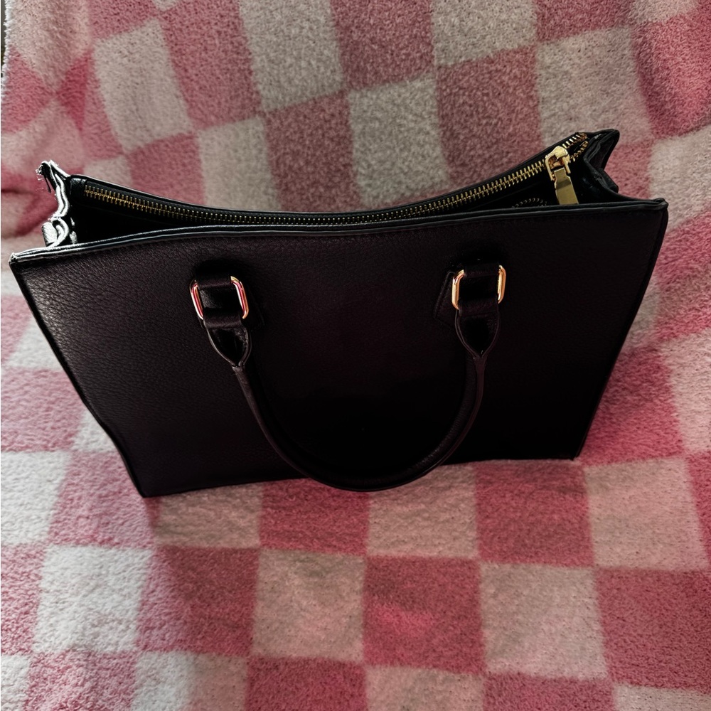 Oversized Black Purse Handbag